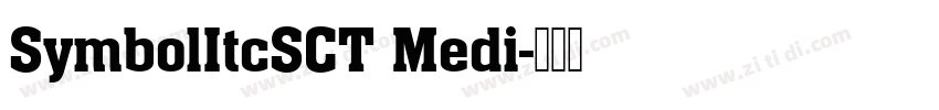 SymbolItcSCT Medi字体转换